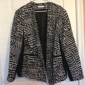 Calvin Klein Black and White Blazer Jacket
